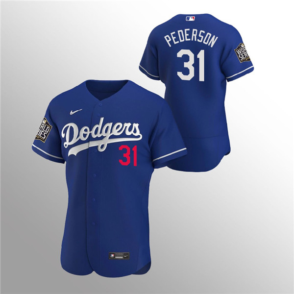 Men's Los Angeles Dodgers #31 Joc Pederson Blue 2020 World Series Bound stitched MLB Jersey Men's Los Angeles Dodgers #31 Joc Pederson Blue 2020 World Series Bound stitched MLB Jersey
